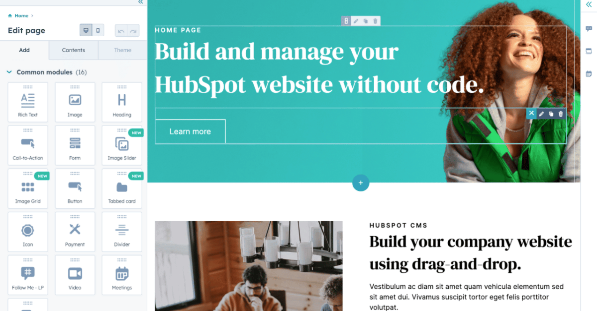 HubSpot CMS