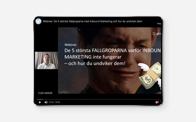 Fallgropar med Inbound Marketing