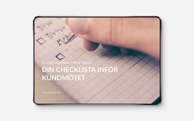 Din checklista inför kundmötet