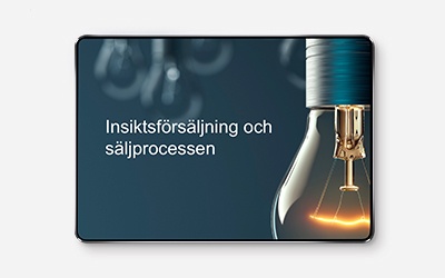 Insiktsforsaljning och saljprocessen