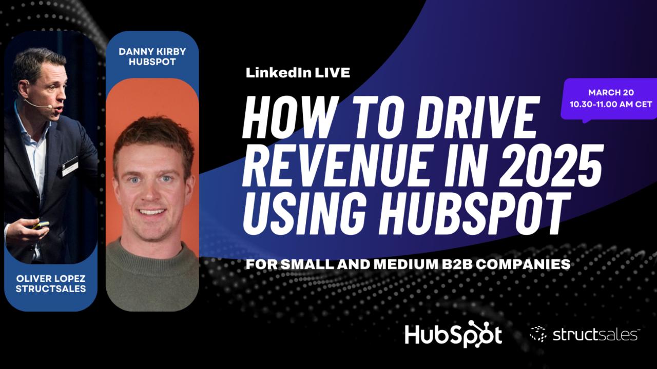 How to drive revenue in 2025 using HubSpot